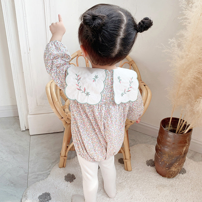 Vêtements d'exploration pour filles, fleurs pour bébés, vêtements en vêtements de pet d'une seule pièce