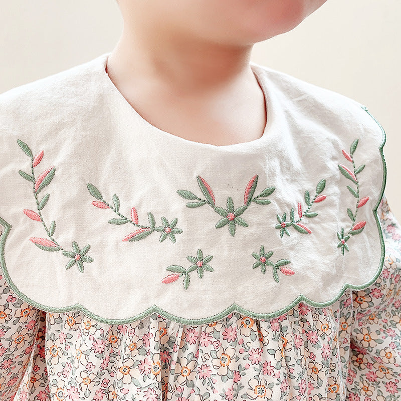 Vêtements d'exploration pour filles, fleurs pour bébés, vêtements en vêtements de pet d'une seule pièce