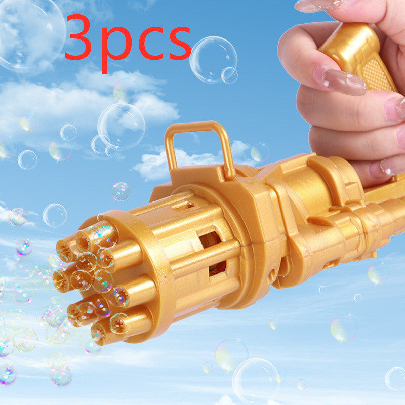 Machine à bulles de fleurs pour enfants, pistolet à bulles Gatling à huit trous, déesse pour enfants