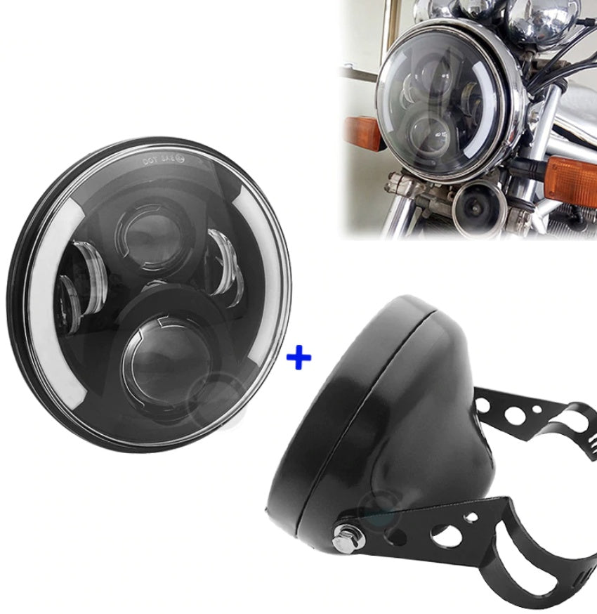 Luz LED de lejos y de cerca con faros Angel Eyes