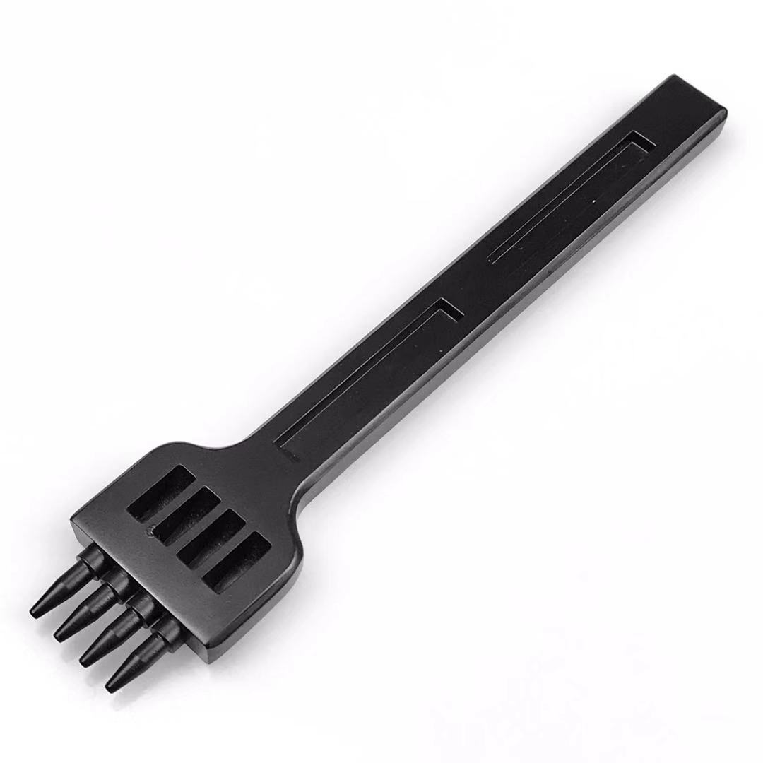 Wuta Cuir Trou Rond Poinçonnage Noir Poreux Poinçonnage Manuel Couture Cuir Artisanat Outil