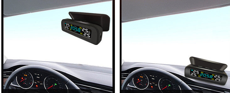 Moniteur de pression des pneus, affichage de l'heure, détection et surveillance générales des pneus automobiles internes et externes, énergie solaire sans fil