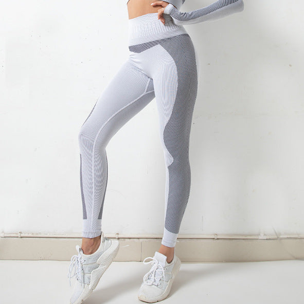 Veste sans couture d'automne et d'hiver, combinaison à fermeture éclair, levage des hanches, vêtements de sport et de Yoga