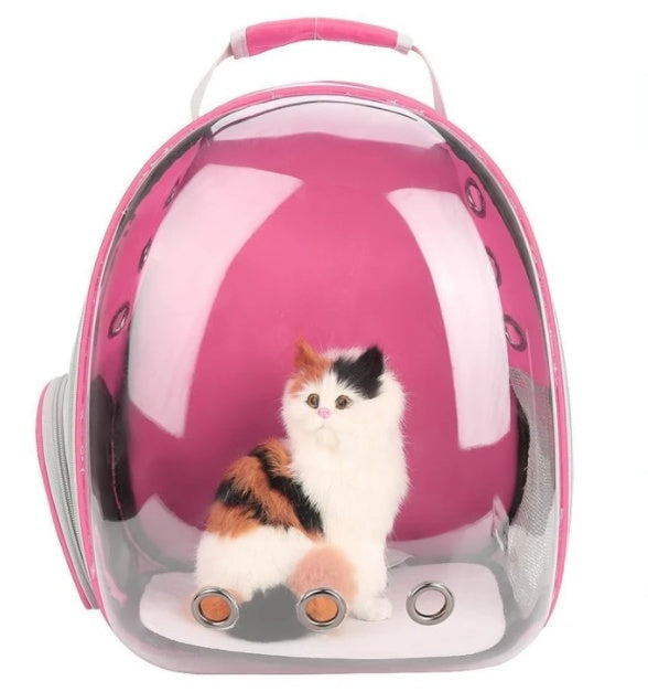 Sac pour chat, sac spatial entièrement transparent pour animaux de compagnie
