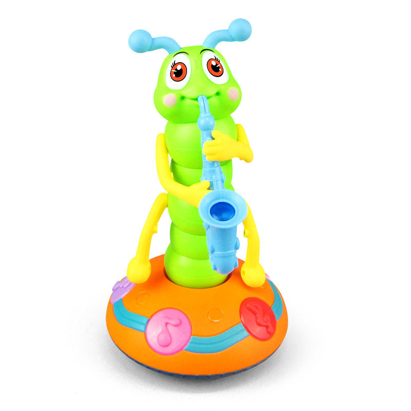 Électrique mignon ver danse musique éclairage marche dessin animé Animal poupée enfants jouets cadeau d'anniversaire