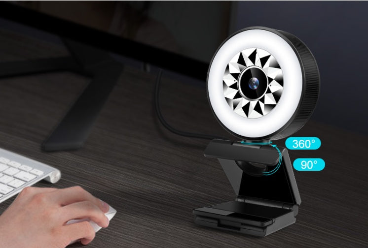 Cámara Web De Computadora Usb Luz De Relleno 1080P Cámara De Pc Songhan Uvc De Belleza Cámara De Computadora De 2 Millones