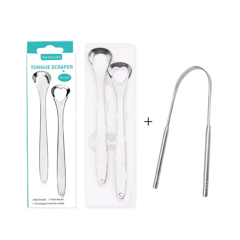 Gratte-langue en acier inoxydable