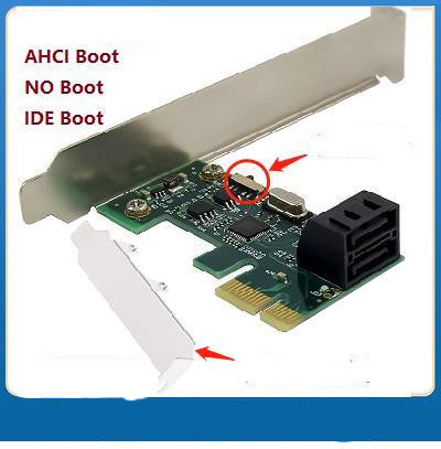 Compatible avec Apple, carte d'extension Pcie Sata Pci-E vers Sata3 Pcie Sata3.0 Asm1061 Ssd