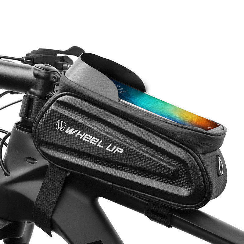 Sac de vélo à coque rigide à roulettes, sacoche de faisceau avant pour téléphone portable, écran tactile, sac de Tube supérieur, sac de selle, équipement d'équitation