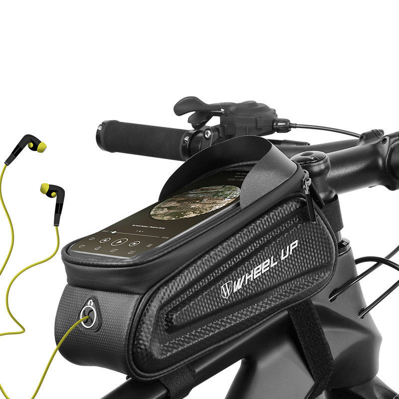 Sac de vélo à coque rigide à roulettes, sacoche de faisceau avant pour téléphone portable, écran tactile, sac de Tube supérieur, sac de selle, équipement d'équitation