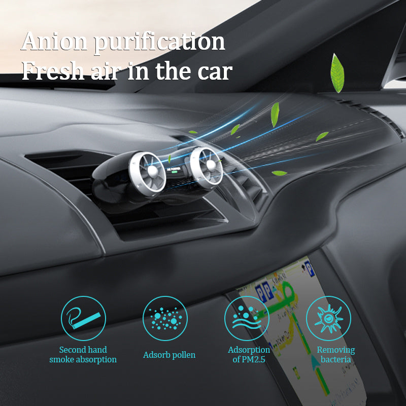 Purificateur d'air à ions négatifs pour voiture, fournitures d'intérieur de voiture