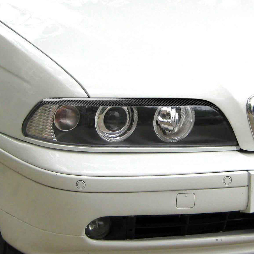 Accessoires de cils de sourcil de phare de Modification extérieure de voiture de Fiber de carbone