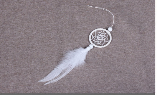 Mini atrapasueños colgante atrapasueños indio decoración de coche y bolso campanas de viento y decoración colgante de pared para el hogar regalos