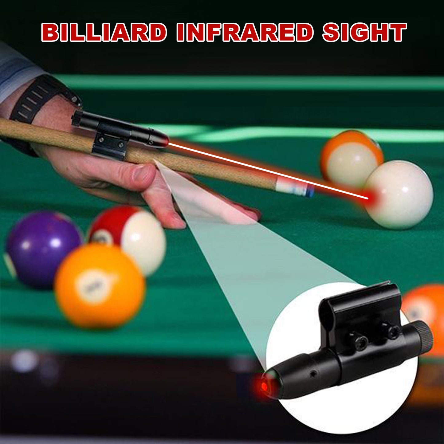 Queues de billard, Correction d'action au Laser, accessoire de billard, équipement d'entraînement de billard