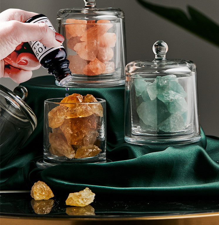 Diffuseur de cristal pierre sans feu aromathérapie maison intérieure aide au sommeil ornements Purification de l'air durable parfum de voiture huile essentielle