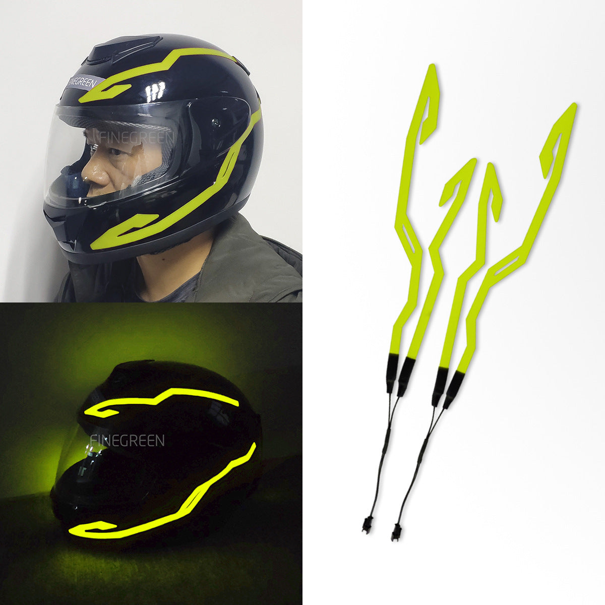 Tira emisora ​​de luz Tira emisora ​​de luz LED La fuente de luz fría se puede cargar con un controlador, un soporte para cuatro ventas puntuales de tiras de luz fría