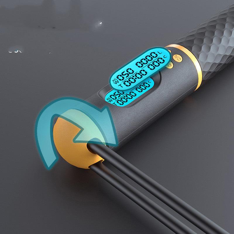 Cuerda de conteo inteligente para saltar, ejercicio con soporte de peso, Fitness, prueba para estudiantes, cuerda para saltar, cable central, fuente de modelo privado