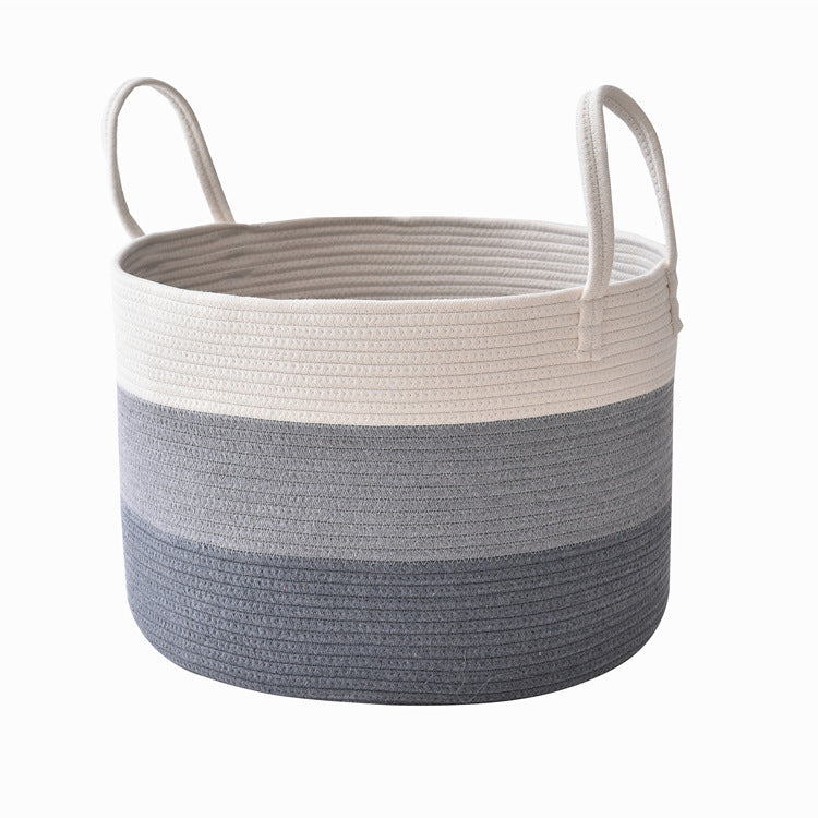 Panier de rangement en corde de coton, panier de rangement en corde de coton, jouets, articles divers, panier de rangement pour le linge