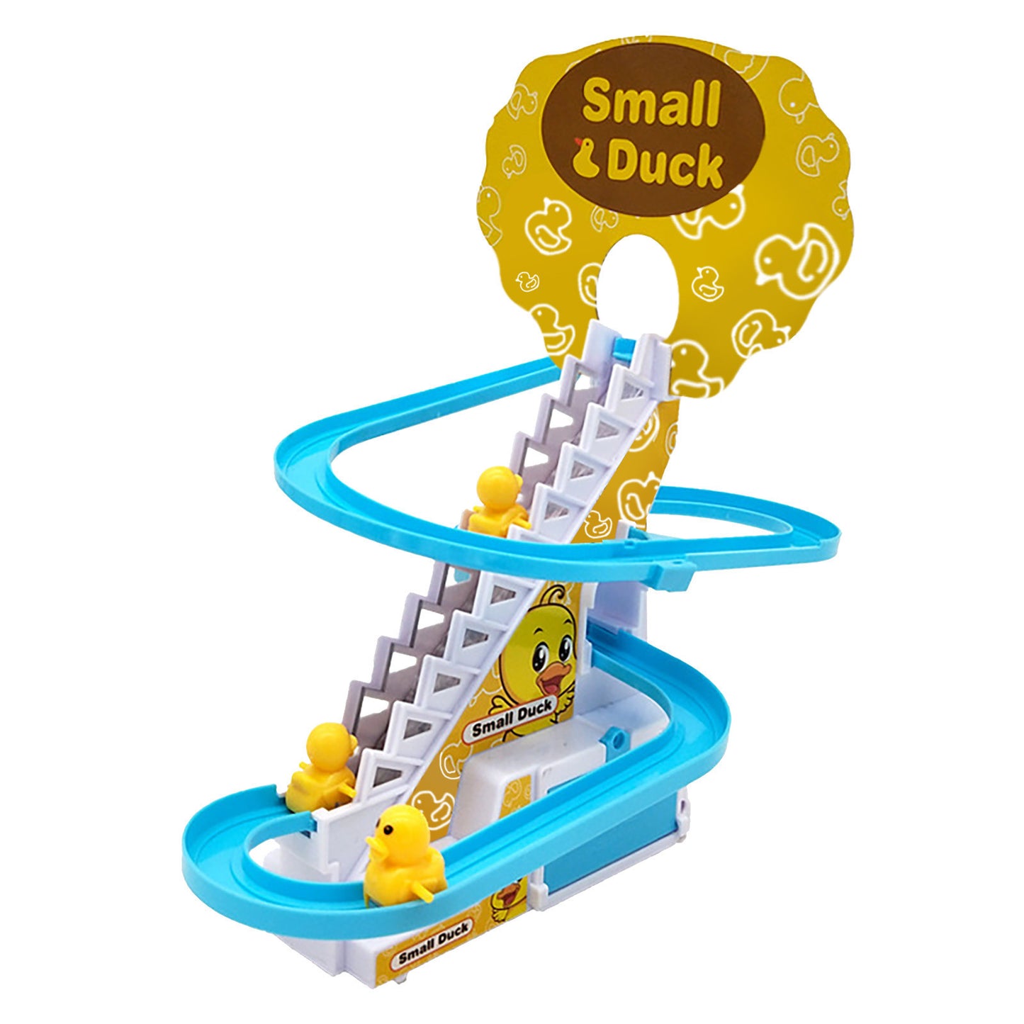 Pequeño Pato Subiendo Escaleras Juguete Pequeño Pingüino Escalera Automática Luz