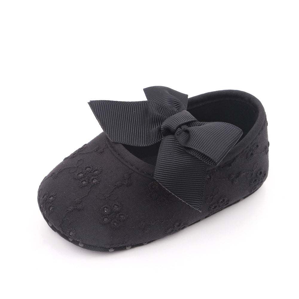 Chaussures de princesse à nœud mignon, chaussures pour bébé
