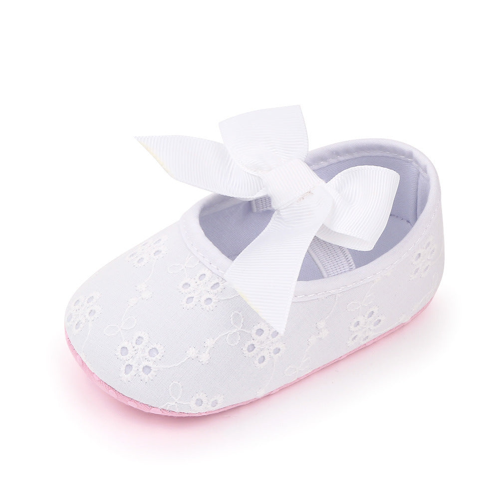 Chaussures de princesse à nœud mignon, chaussures pour bébé