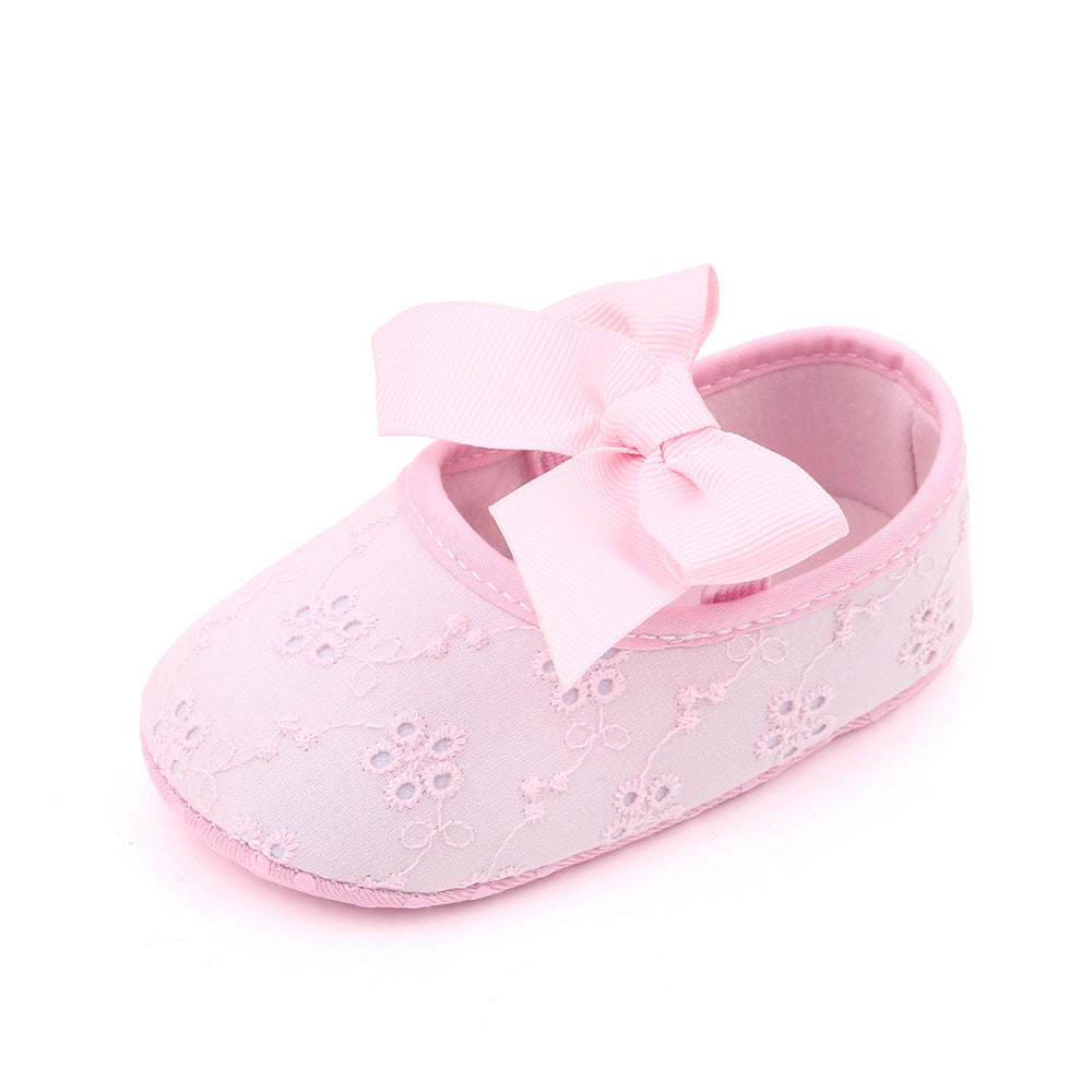 Chaussures de princesse à nœud mignon, chaussures pour bébé