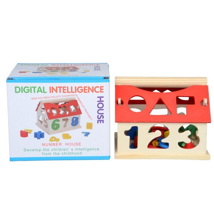 Jouets de blocs de construction pour enfants, jouets éducatifs de maison numérique