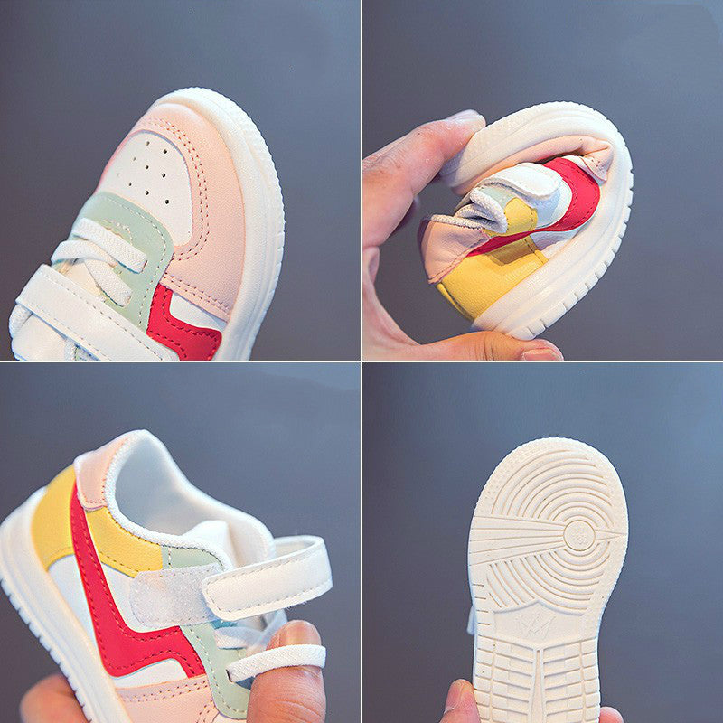 Chaussures de tableau blanc pour femmes en bas âge, chaussures de bébé d'automne, chaussures pour enfants à fond souple