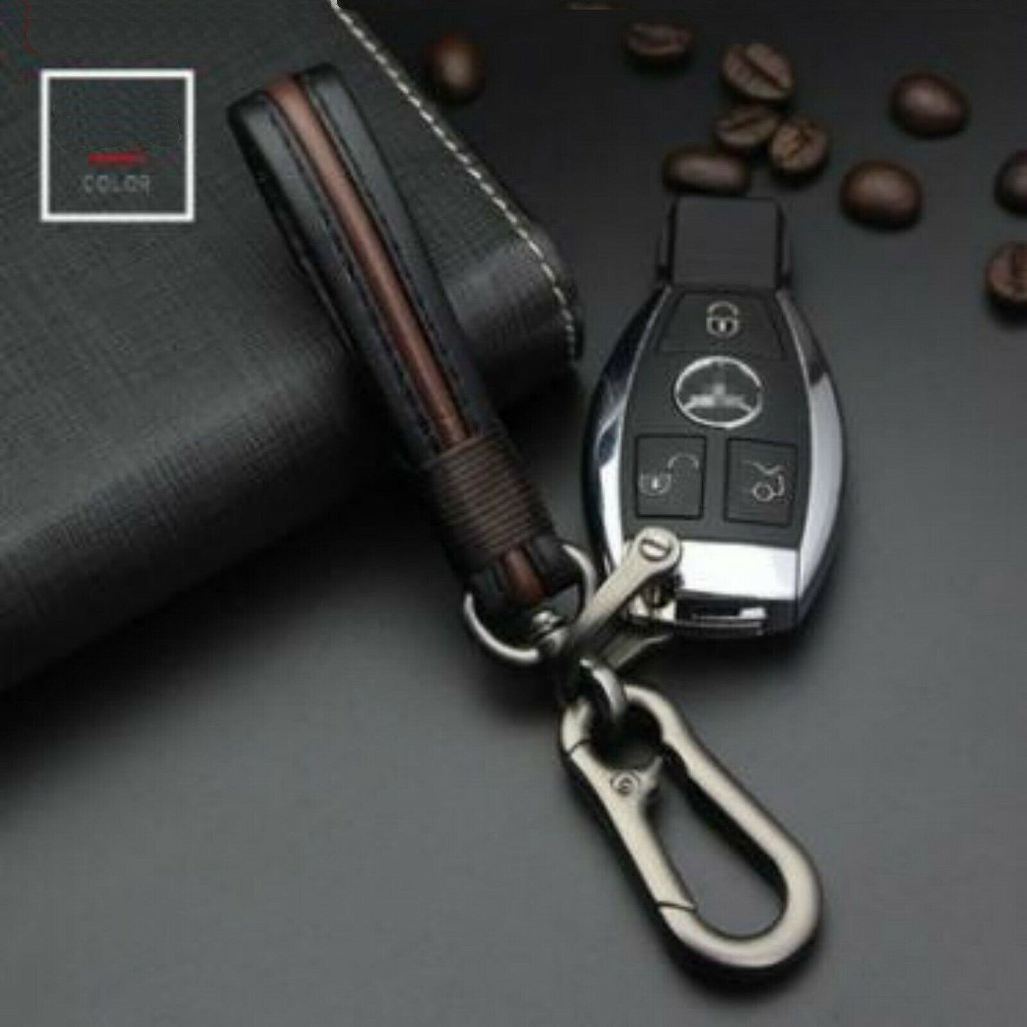 New Trendy Sheepskin Woven Couple Creative Personality Car Key Pendant