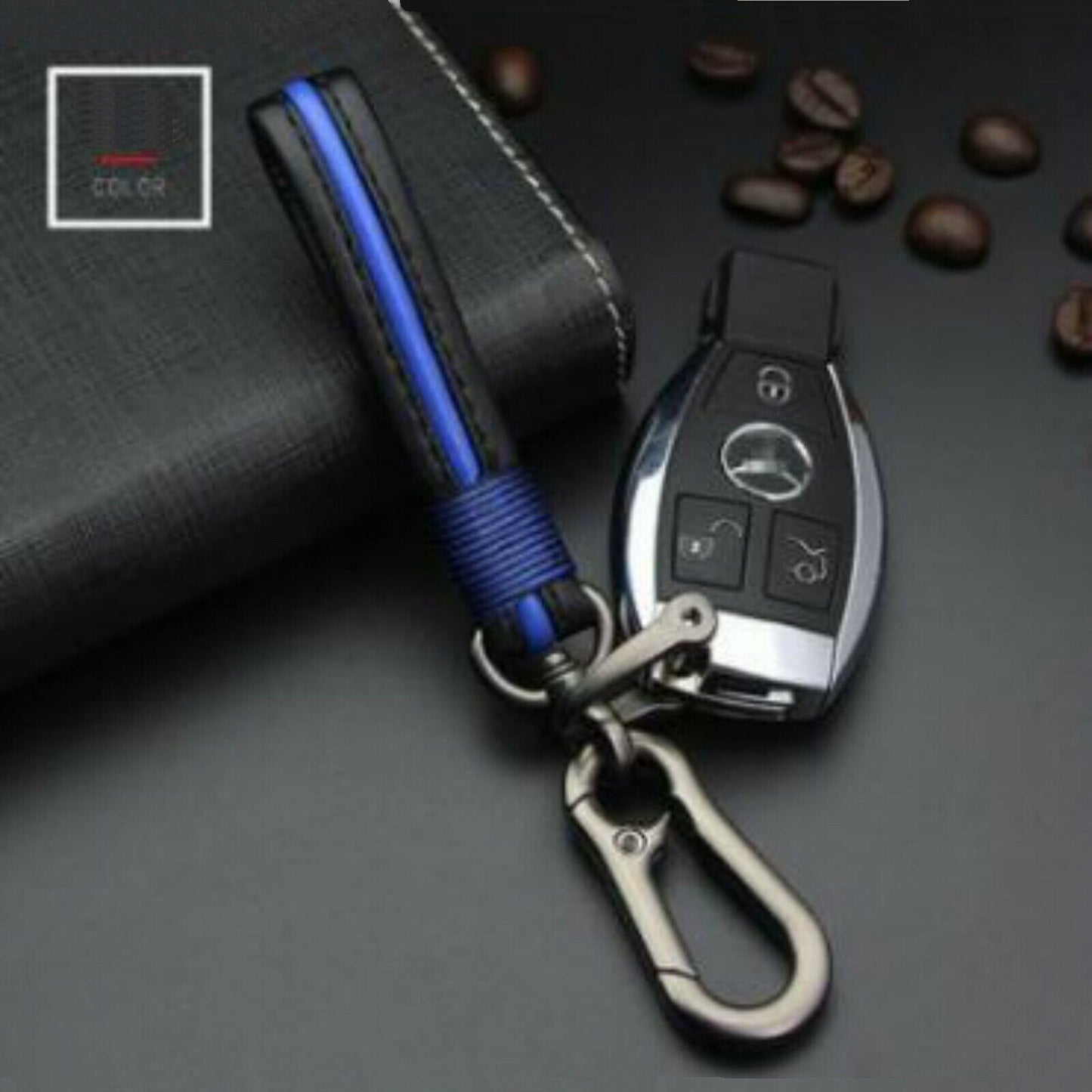New Trendy Sheepskin Woven Couple Creative Personality Car Key Pendant