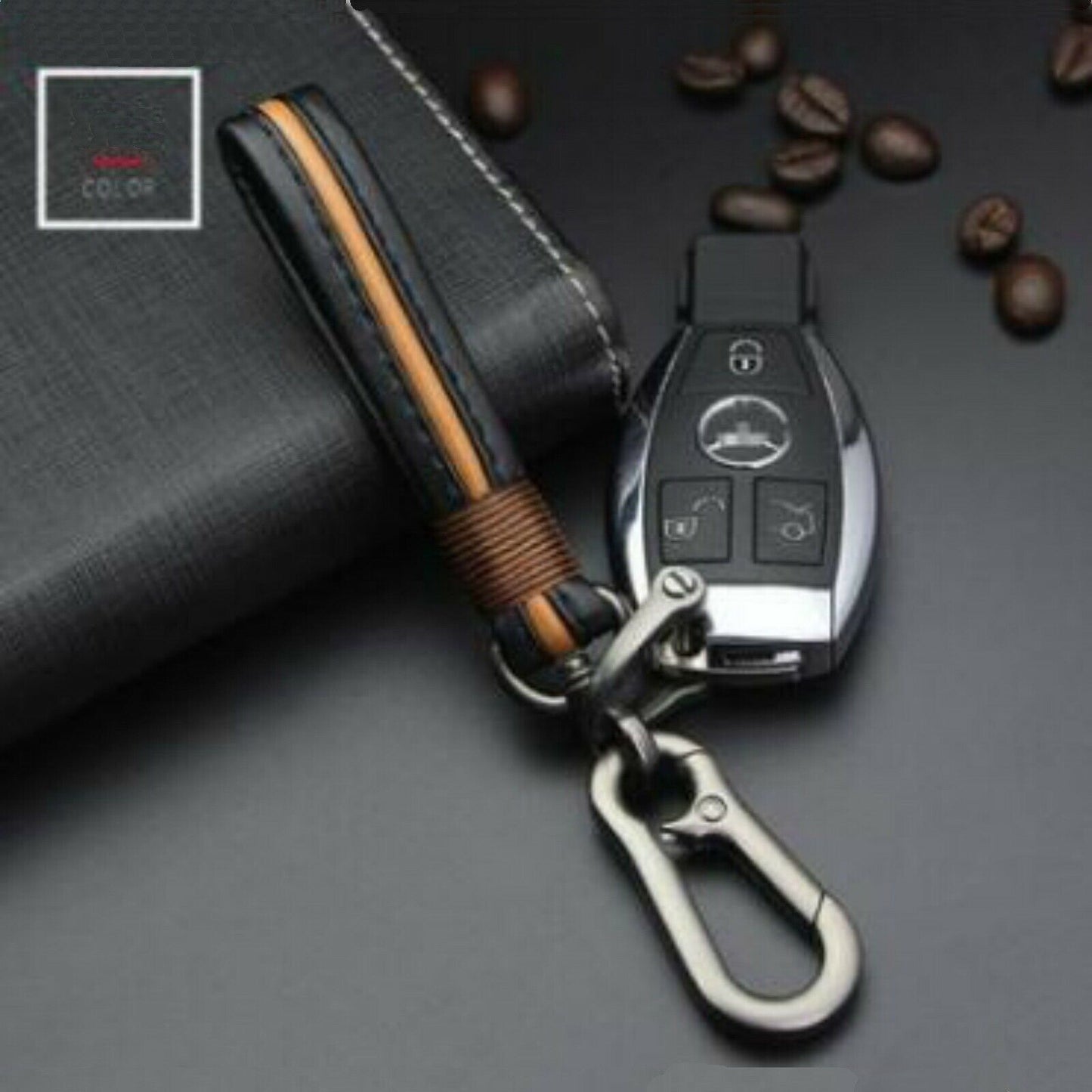 New Trendy Sheepskin Woven Couple Creative Personality Car Key Pendant