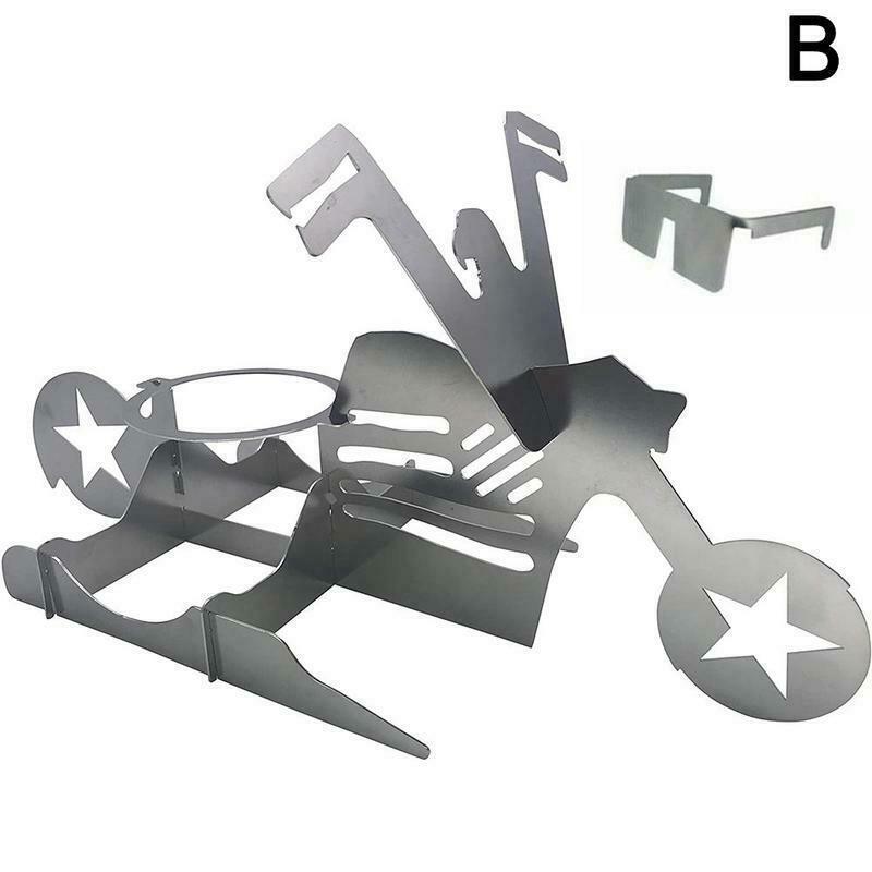 Support de poulet bière drôle moto américaine barbecue support en acier outils drôle support de poulet rôti griller rôti