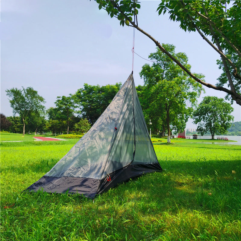 Tente de camping super légère pour 3 à 4 personnes, grande tente pyramidale, sac à dos