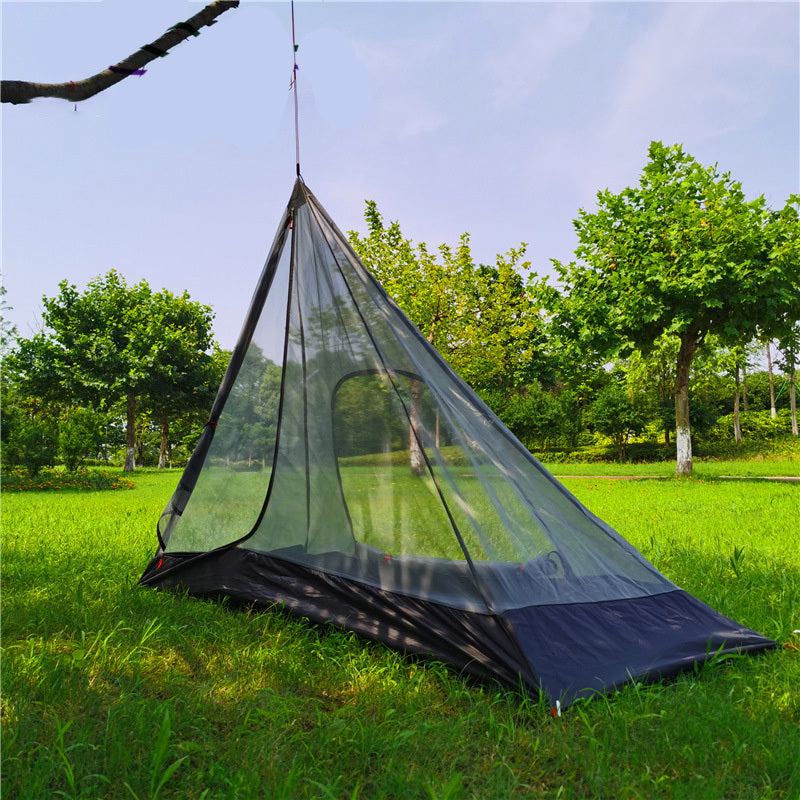 Tente de camping super légère pour 3 à 4 personnes, grande tente pyramidale, sac à dos