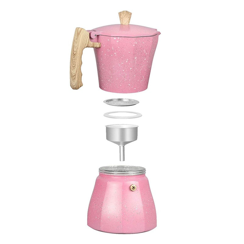 Cafetière octogonale turque en aluminium de Style européen, tasse à café