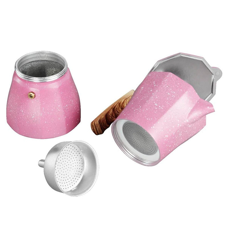 Cafetière octogonale turque en aluminium de Style européen, tasse à café