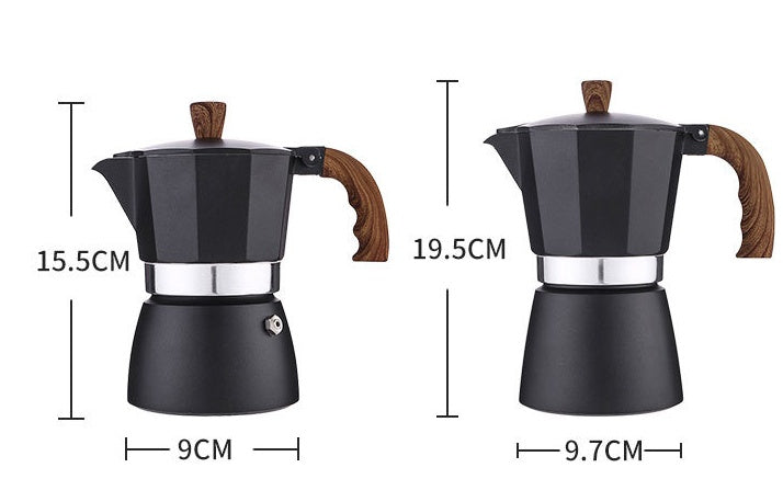 Ensemble de cafetière moka italienne, cafetière de Style européen