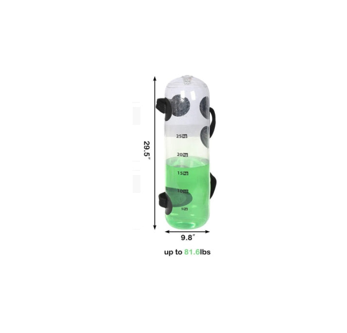 Sac d'eau réglable portatif de forme physique portant le poids