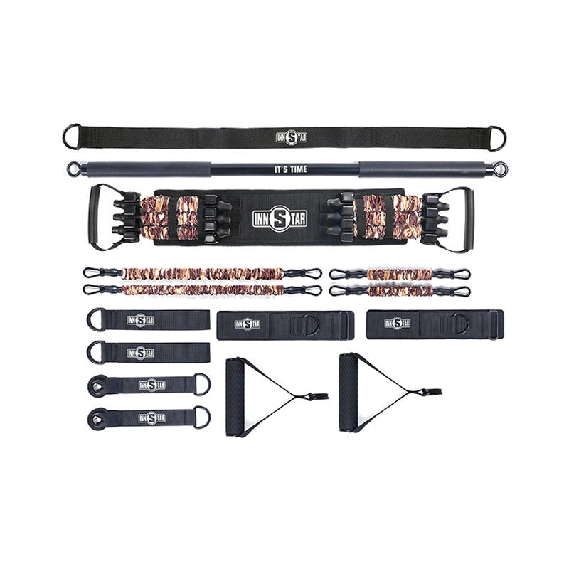 Ensemble de bandes de résistance en Latex de haute qualité, avec barre d'entraînement, banc d'entraînement, exercice à domicile réglable