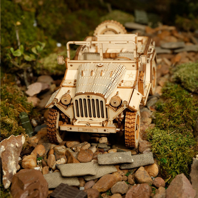 Rompecabezas de madera 3D, modelo de tren DIY, tren de juguete de madera, Kit de modelo de tren mecánico, modelo de ensamblaje, manualidades de decoración del hogar