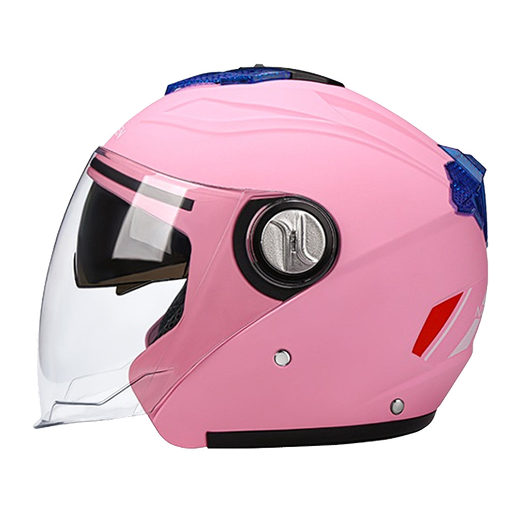 Two-Mirror Electric Bicycle Helmet Men And Women Warm And Cold Winter Riding Cap Battery Car Four Seasons Half Helmet