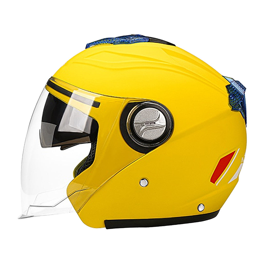 Two-Mirror Electric Bicycle Helmet Men And Women Warm And Cold Winter Riding Cap Battery Car Four Seasons Half Helmet