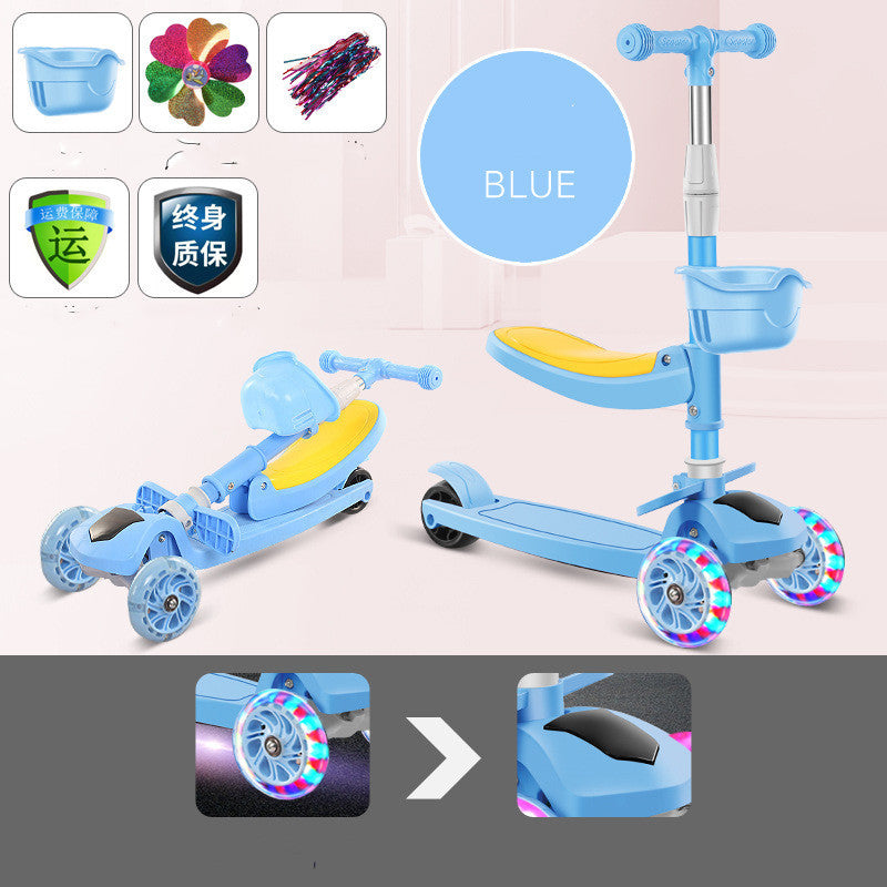 Scooter pour enfants Mi Gao trois-en-un enfants Skateboard Scooter Scooter