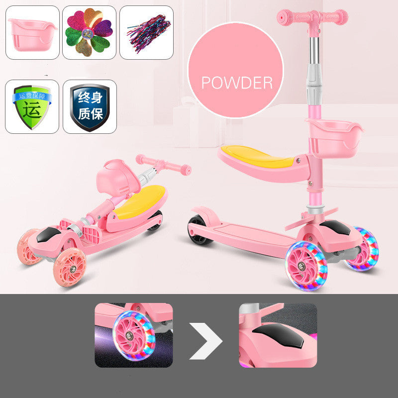 Scooter pour enfants Mi Gao trois-en-un enfants Skateboard Scooter Scooter