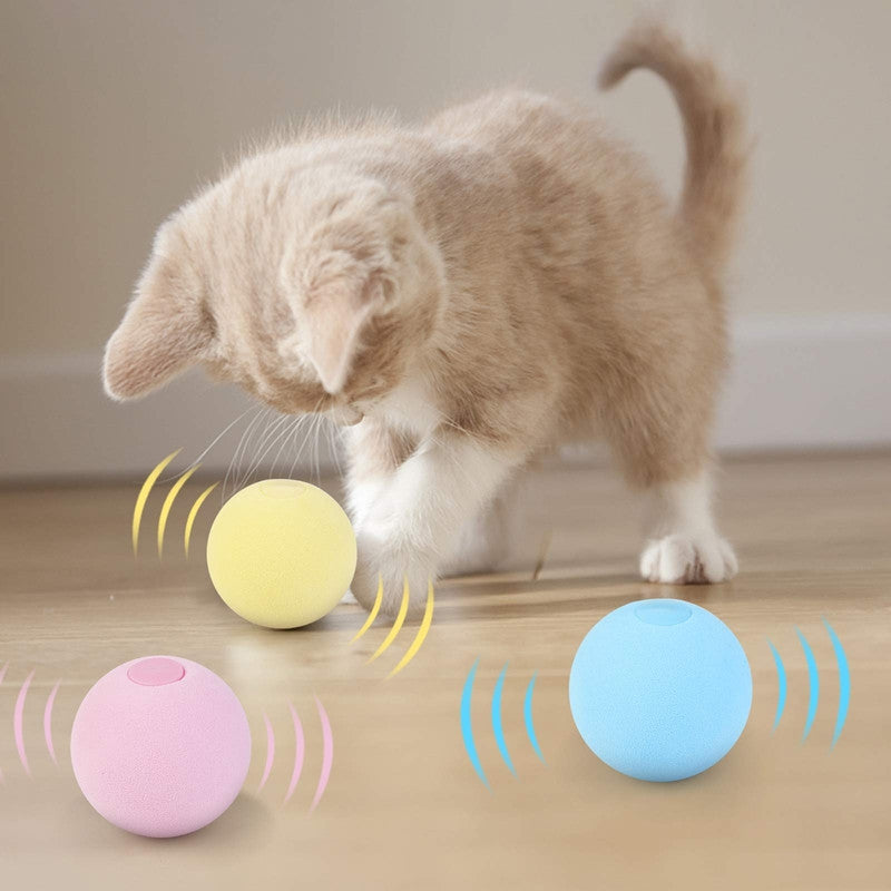 Jouets intelligents pour chats, balle interactive, herbe-aux-chats, jouet, balle de jeu