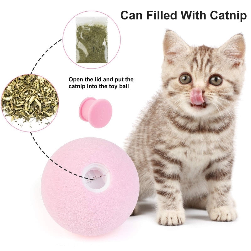Jouets intelligents pour chats, balle interactive, herbe-aux-chats, jouet, balle de jeu
