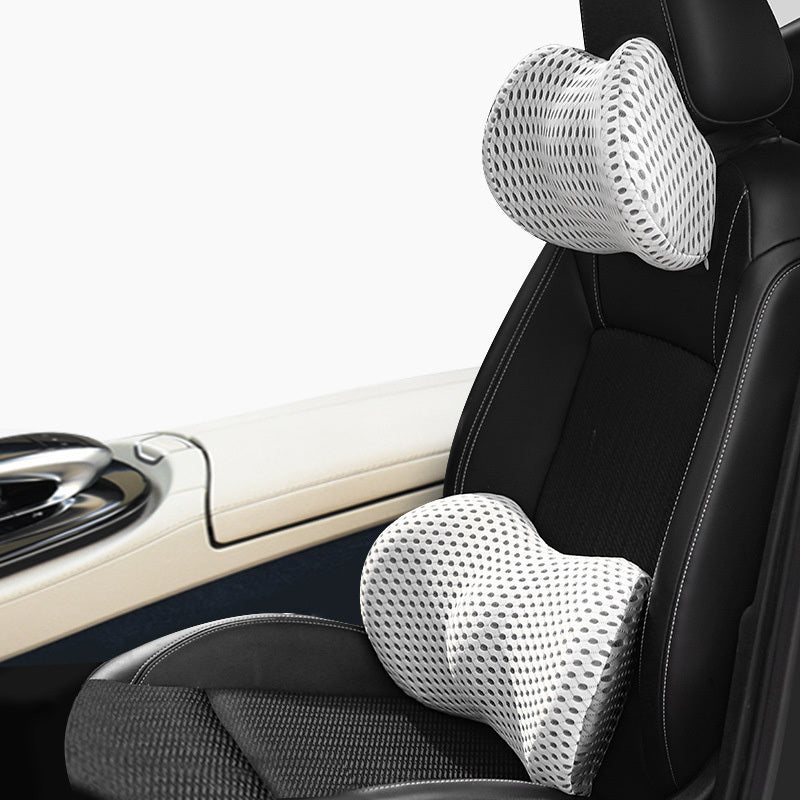 Juego de soporte lumbar para reposacabezas de coche de espuma viscoelástica