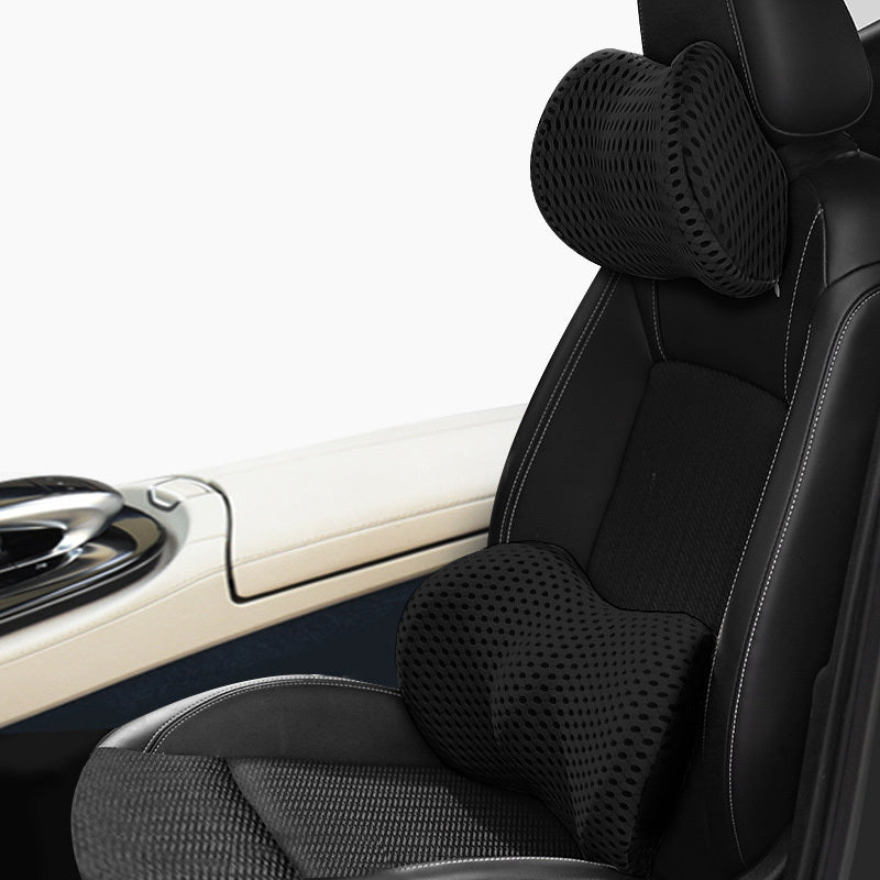 Juego de soporte lumbar para reposacabezas de coche de espuma viscoelástica