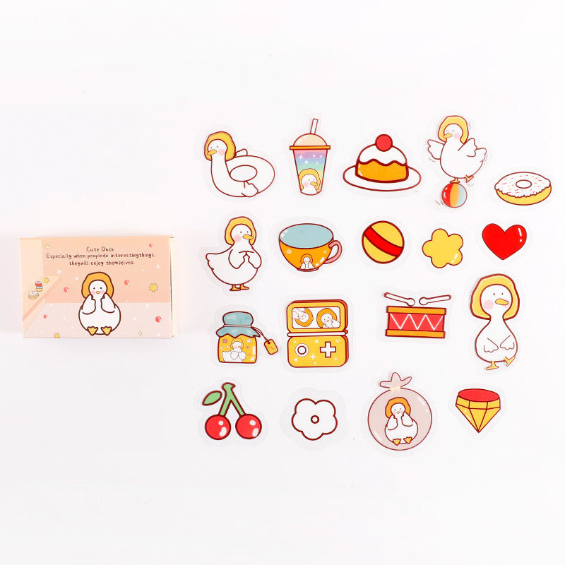 Autocollants de papeterie créative et décorative, Version coréenne de Ins Wind Box, 20 pièces dans le compte à main d'animal de compagnie, DIY bricolage