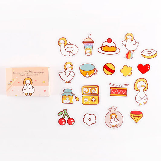 Autocollants de papeterie créative et décorative, Version coréenne de Ins Wind Box, 20 pièces dans le compte à main d'animal de compagnie, DIY bricolage